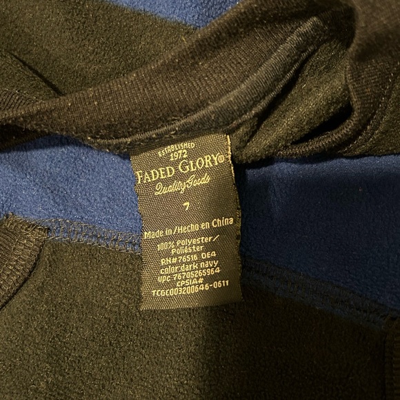 Faded Glory Fleece Striped Top - Picture 4 of 7